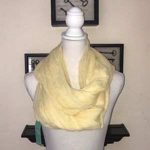 Yellow infinity scarf